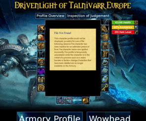 drivenlight.com: Drivenlight of Talnivarr Europe
Drivenlight, the holiest protection paladin on Talnivarr Europe