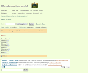 wanderreiten.mobi: wanderreiten.mobi - Wanderreitstationen
Inseratenmarkt
