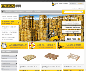 123pallets.nl: Pallets kopen: alle soorten pallets bestellen op 123pallets.nl  - 123pallets.nl
Pallets kopen? Bij ons kun je alle soorten pallets online bestellen! Europallets, kunststof pallets, deksels, randen en meer.