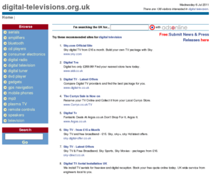 digital-televisions.org.uk: digital television at digital-televisions.org.uk, The UK digital television guide
The UK digital television guide. Read digital television news and articles