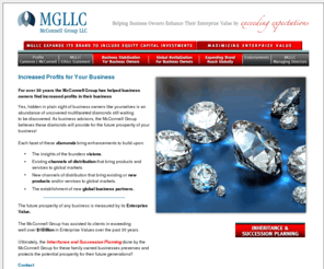 mgllc.info: WELCOME TO MCCONNELL GROUP LLC
Helping Business Owners Enhance Their Enterprize Value by Exceeding Expectations