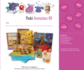 pedri-animation.com: New - Pedri Animation
You`ll find the Stopmotion animated children series Pedri worked on.