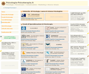 psicologia-psicoterapia.it: Psicologia-Psicoterapia.it
Scuole di psicoterapia, corsi e master di psicologia, comunicazione, marketing e risorse umane... tutta la formazione che cerchi