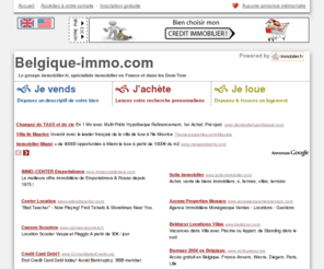 belgiqueimmo.com: immobilier en France avec belgique-immo.com
immobilier avec belgique-immo.com, petites annonces immobilieres sur tous les departements, acheter, vendre, louer, defiscaliser, faire sa demande de credit.