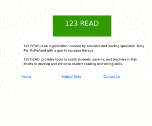 123read.org: 123 READ
123 READ provides tools to students, parents, and teachers to increase literacy