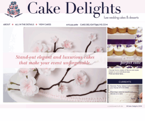 cake-delights.com: Cake Delights
Standout contemporary and in-style traditional cakes that make the dessert as unforgettable as your occasion.