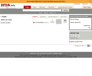 dfda.info: Home - DFDA: Domain Fragen und Domain Antworten
DFDA - Domain Fragen und Domain Antworten.