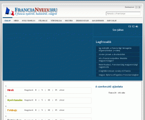francianyelv.hu: Francia nyelv.hu - Címlap
Francia nyelv.hu - A francia nyelvről, kultúráról, világról