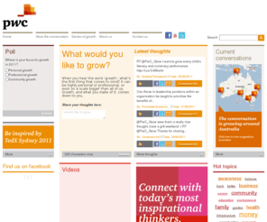 whatwouldyouliketogrow.com.au: PwC asks Australia: What Would You Like To Grow?
PwC Australia asks what people would like to grow, across a range of topics: family, business, community, the environment, health, careers and more