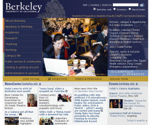berkeley.edu: University of California, Berkeley
University of California, Berkeley home page. Gateway to information on studying, teaching, research and public service at UC Berkeley, flagship campus of the University of California system.