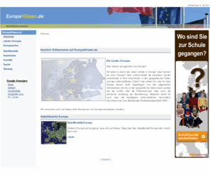 europawissen.de: Europa und seine Länder - Startseite
Länder Europas, Satellitenbild Europa mit allen 12 FussballWM Stadien, Europawissen - Informationen über die Länder Europas