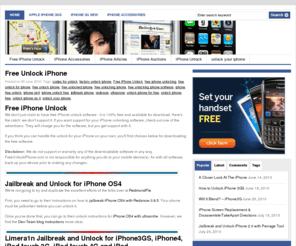 freeunlockiphone.com: Free Unlock iPhone | iPhone Unlock | Free iPhone Unlock
We have the real free iPhone unlock software! Many claim free iphone unlocking, but the reality is most of them charge for the software to unlock your iPhone. The Apple iPhone is an awesome mobile device but it seems many people are looking for a way to unlock it from the AT&T service. If you really want to unlock your iPhone for free, look no further – we have everything you need. When it comes to free unlocking iPhone software, we have the real deal!