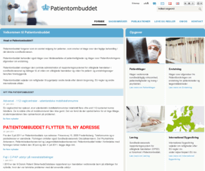 patientklagenaevnet.dk: Sundhedsvæsenets Patientklagenævn - Området er overført til Patientombuddet 1. januar 2011
