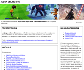 juega-online.org: juega-online.org - juegos online, jugar online, videojuegos online
Noticias y enlaces para ampliar información sobre el tema