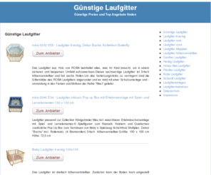 laufgitter-laufstall.de: » Laufgitter Laufstall » Günstige Angebote
Günstige Laufgitter Laufstall » Top Angebote zum günstigen Preis