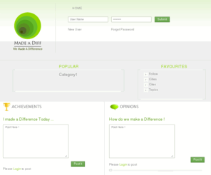 madeadiff.com: Make A Diff - Home
