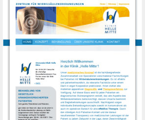 rueckenschmerzen-berlin.com: Klinik Helle Mitte GmbH Berlin | Bandscheibenvorfall | Mikrochirurgie | Privatklinik | Rückenschmerzen | Wirbelsäule | Helle Mitte | spine groupe | minimal invasive Verfahren | Wirbelsäulenerkrankung | Hilfe | Medizin | Ärzte | schnell
Zentrum fuer Wirbelsaeulen Erkrankungen