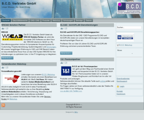 bcd-vertrieb.com: Willkommen bei der B.C.D. Vertriebs GmbH
B.C.D.  Vertriebs GmbH, Büro- Computer- und Datentechnik. CAE -CAD, EDV Systemhaus, Bürobedarf, AUCOTEC Vertrieb, Unser Wissen - für Ihren Erfolg