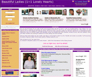 Lonely hearts dating sites