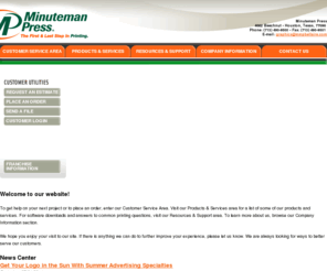 mmpbellaire.com: Minuteman Press - Printing - Copying - Bellaire, TX, 77401
To place an order or get help with a new project, enter our online Customer Service Center. To download print drivers and other software, search our Resources & Support area. To learn more about us, browse through our Company Information section.