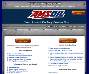 synoilguy.com: SynOilGuy | Amsoil oil | Amsoil filters | Independent Amsoil Dealer
Find answers to all of your oil, lubrication, and diesel questions here.