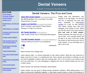 dental-veneers.org: Dental Veneers
The comprehensive source for information about Dental Veneers.