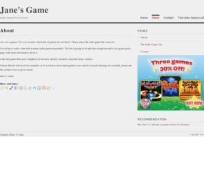 janesgame.com: Jane's Game
Indie Games For Everyone!