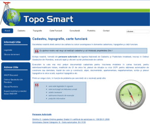 toposmart.com: Topo Smart  Braşov - cadastru, topografie, carte funciară
Firma Topo Smart Braşov oferă servicii de cadastru,carte funciară, topografie şi consultanţă.