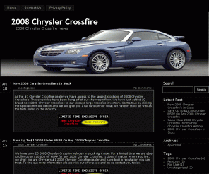 08chryslercrossfire.com: 2008 Chrysler Crossfire  
