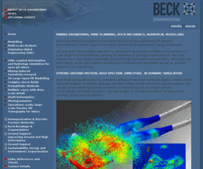 beckengineering.com.au: Beck Engineering Pty Ltd
Mine planning and mining engineering for extreme environments.