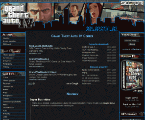 grandtheftauto.sk: GTA IV Center (GTA4) | Vetko o GRAND THEFT AUTO IV
Najvie slovensk fanstrnky venovan hre Grand Theft Auto IV (GTA4). Informcie, tipy, cheaty, screenshoty, wallpapery, vide, downloady a mnoho alch vec zo sveta GTA IV.