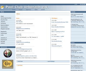 pcu98.com: Billard und Snooker - Pool Club Urberach e.V.
Pool Club Urberach e.V. Billard und Snooker