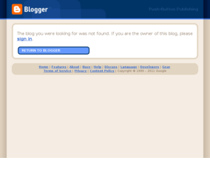 sharonglanville.com: Blogger: Blog not found
Blogger is a free blog publishing tool from Google for easily sharing your thoughts with the world. Blogger makes it simple to post text, photos and video onto your personal or team blog.