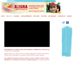 wearealegria.org: ALEGRIA: Hope Through Art - About Us
Alegria: Hope through Art