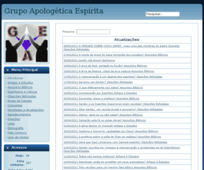 apologiaespirita.org: Novidades e Atualizações
Apologia Espírita