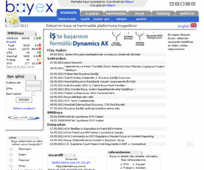 boyex.org: Boyex - Boya Exchange | Türkiyenin En Kapsamlı Boya Portalı - Leading Turkish Paint Portal
Boyex (Boya Exchange) Türk Boya sektöründe isletmeler arasi (B2B) e-ticaret yapip, sektör hakkinda bilgi alabileceginiz, Türkiye'nin ilk ve en kapsamli Boya Portalidir. Sektördeki firmalara ulasabilir ve sirketinizi en etkili sekilde tanitabilirsiniz.