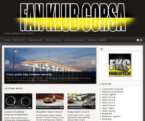 klubcorsa.pl: Fan Klub Corsa | Forum maniaków Opla Corsy
Forum maniaków Opla Corsy