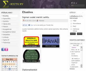 sigma-kilta.net: Etusivu
Sigma-kilta - Fysiikan ja matematiikan opiskelijoiden ainejärjestö, Oulun yliopisto