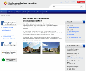 xn--hssleholmssjukhus-qqb.com: Hässleholm internet - Region Skåne
Hässleholms sjukhus internetsida