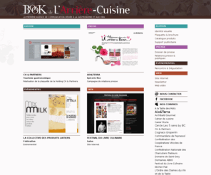 carnetsdepresse.com: Book de l'Arrière-Cuisine - Bienvenue
Bienvenue sur le Book de l'Arrière-Cuisine, la première agence de communication dédiée à la gastronomie et aux vins.