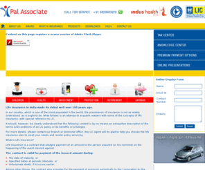 palassociate.com: Pal Associate :: LIC India :: New India Assurance :: Indus Health Plus
