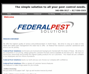 federalpestsolutions.com: Welcome to Federal Pest Solutions, LLC
Home Page