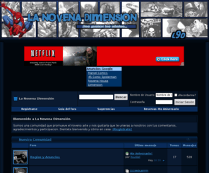 novenadimension.com: La Novena Dimensión
L9D es un foro en español dedicado al arte secuencial (Cómics) y sus derivados.