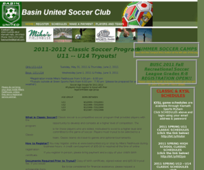 basinunited.org: Home
Indoor Soccer Club Outdoor Basin United football