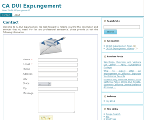 caduiexpungement.com: Welcome To DUI Expungement Website
Welcome to DUI Expungement.com! We offer information about erasing (also known as expunging) a criminal conviction from your DUI record to assist you to clear your drunk driving record.