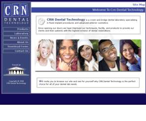 crndentaltechnology.com: Crn Dental Technology - Welcome
Located in Austin, TX, CRN Dental Technology is a crown and bridge dental laboratory specializing in fixed restorative techniques and advanced anterior cosmetics.