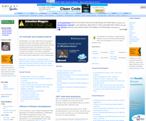 dotnetspider.com: C# tutorials and offshore development and outsourcing in India
dotnetspider.com offers tutorials, training and sample projects in C#, VB.NET, SQL Server and ASP.NET training. We offer offshore development and outsourcing services in our software development service center in India.