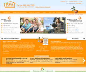 hwahomewarranty.net: Home Warranty, New Home Owners Warranty Plans, HWA - Home Warranty of America
At Home Warranty of America - HWA we have built our business on simplifying the lives of our customers and helping them immediately. We strive to always provide high value and protection against the high costs of home and appliance repair.