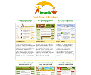 kramik.eu: KRAMIK - Twoje Sklepy Internetowe
KRAMIK.eu - sieć sprawdzonych sklepów internetowych.
