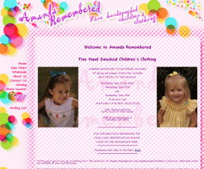 amandaremembered.com: Amanda Remembered - Fine Handsmocked Children's Clothing
